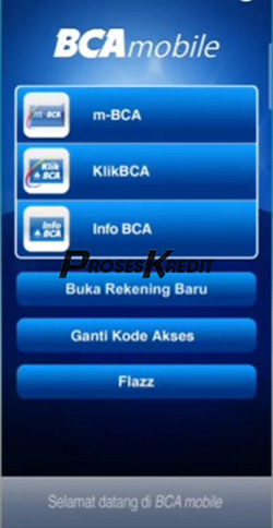 1. Silahkan masuk ke Mobile Banking BCA milik anda