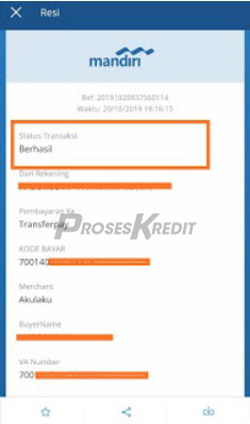 12. Apabila semua proses sudah