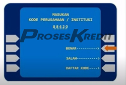 4. Input kode perusahaan Home Credit