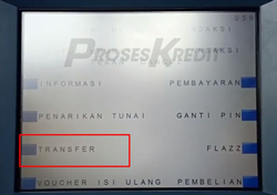 4. Pilih Transfer