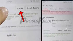 4. Selanjutnya klik Lacak agar bisa melihat pengiriman pesanan dan juga nomor