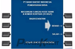 7. Masukkan kode perusahaan ditambah dengan 10 digit nomor kontrak Home Credit milik anda