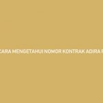 Cara Mengetahui Nomor Kontrak Adira