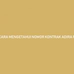 Cara Mengetahui Nomor Kontrak Adira