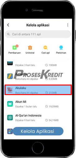 2. Pilih Menu Kelola Aplikasi