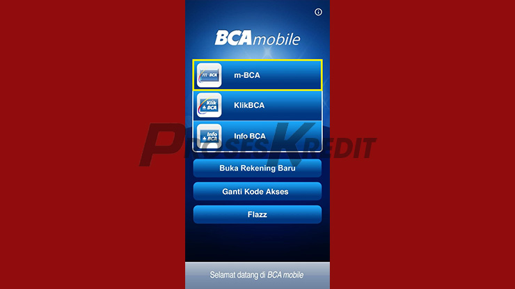 Jalankan m Banking BCA untuk Cara Bayar Akulaku