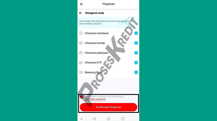 Konfirmasi Pinjaman