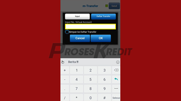 Tempelkan Nomor Virtual Account