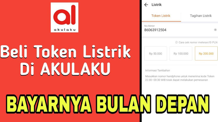 Cara Beli Token Listrik Pakai Akulaku