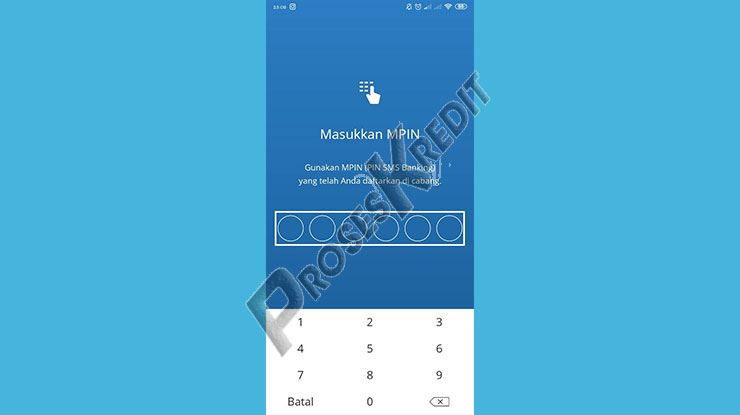 Masukkan MPIN Mandiri Online 1