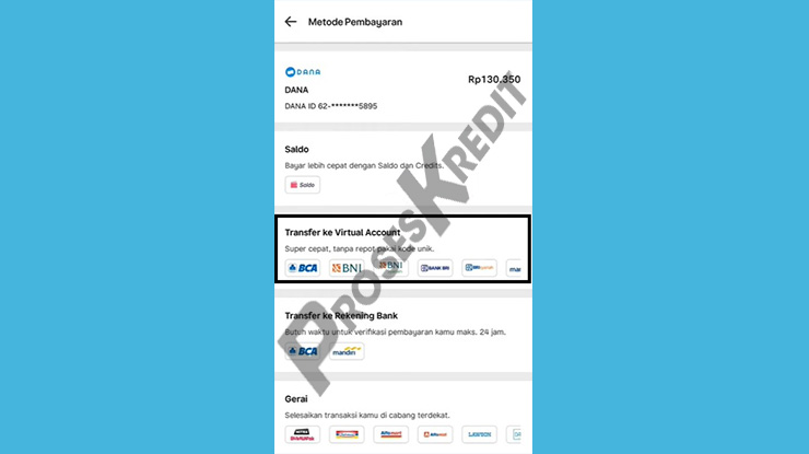 Transfer ke Virtual Account