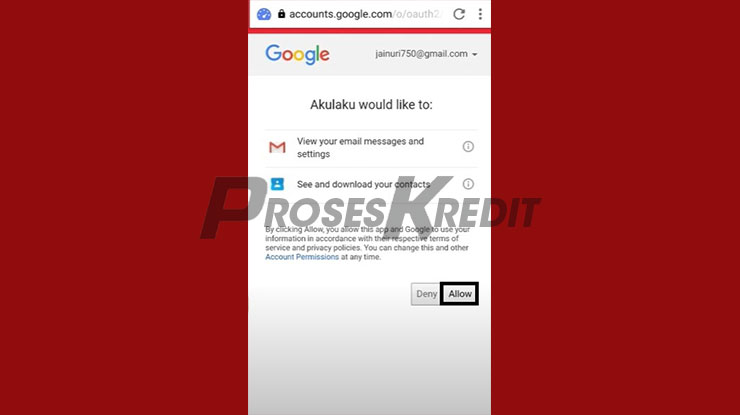 Cara Otorisasi Gmail Di Akulaku