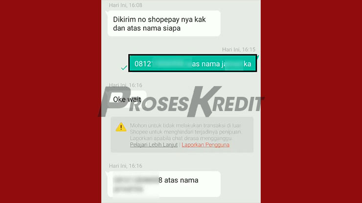 Masukkan Nomor Shopeepay