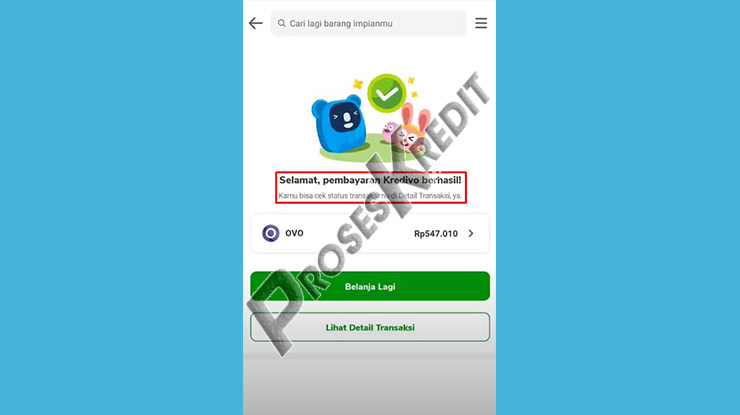 Pembayaran Berhasil