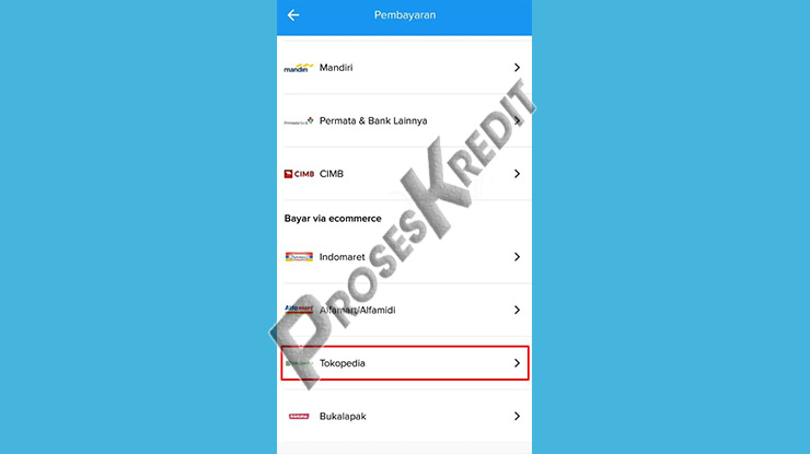 Pilih Tokopedia