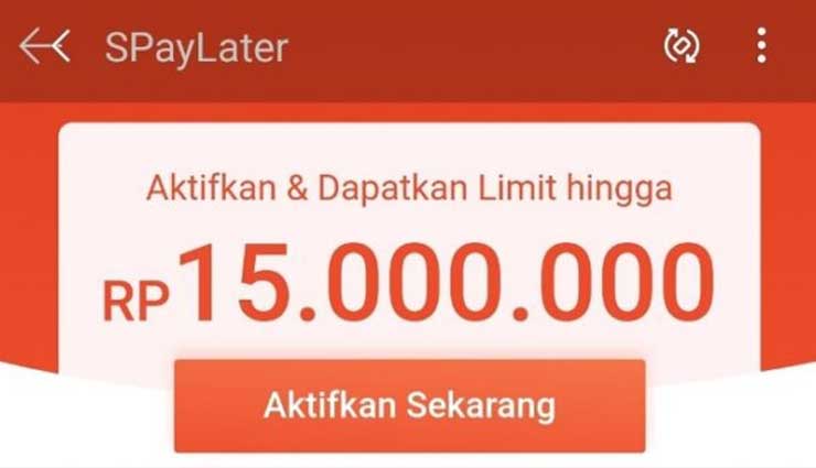 Batas Maksimal Menaikkan Limit SPayLater