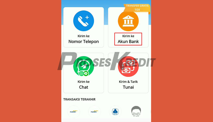 Kirim ke Akun Bank