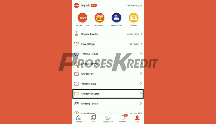 Masuk ke Shopee PayLater