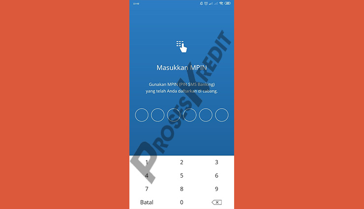 Masukkan MPIN Mandiri Online