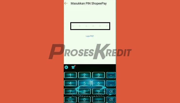 Masukkan PIN ShopeePay 1