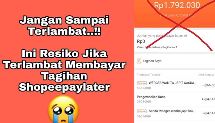 Resiko Tidak Membayar Cicilan SPayLater