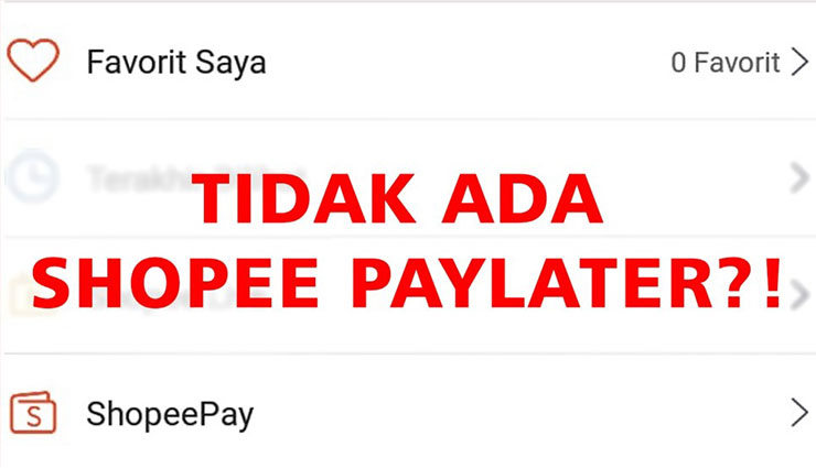 Shopee PayLater Tidak Bisa Digunakan