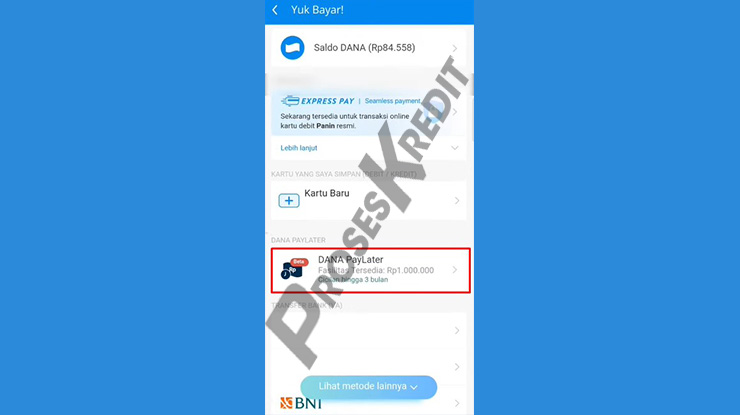 Gunakan Metode DANA PayLater