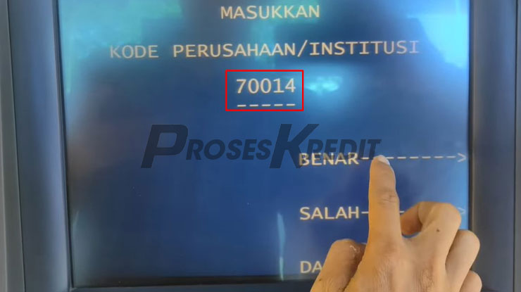 Input Kode Perusahaan