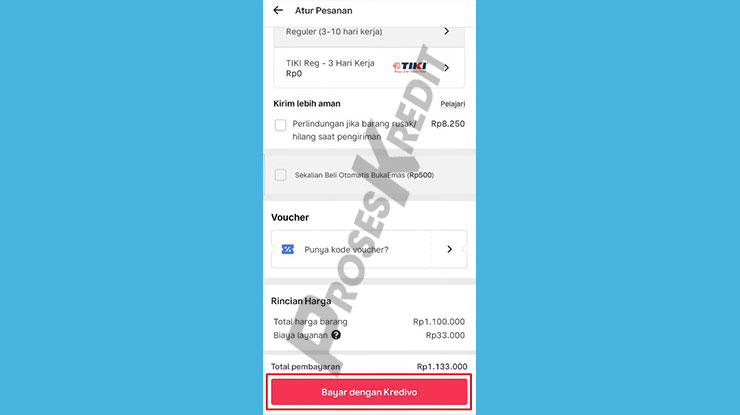 Klik Bayar Dengan Kredivo