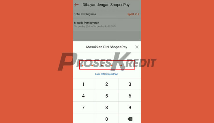 Masukkan PIN ShopeePay