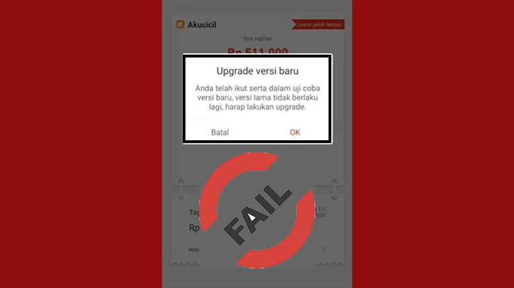 Akulaku Tidak Bisa Update