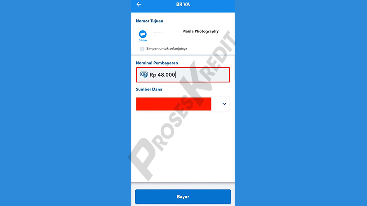 Input Nominal Tagihan DANA PayLater