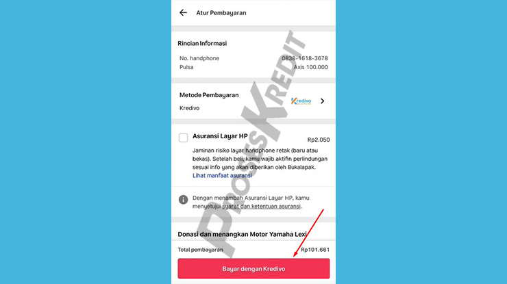 Klik Bayar Dengan Kredivo
