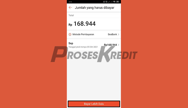 Klik Bayar Lebih Dulu