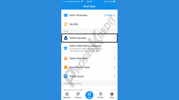 Pilih DANA PayLater