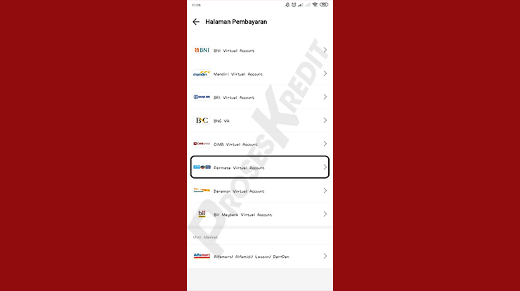 Pilih Permata Virtual Account