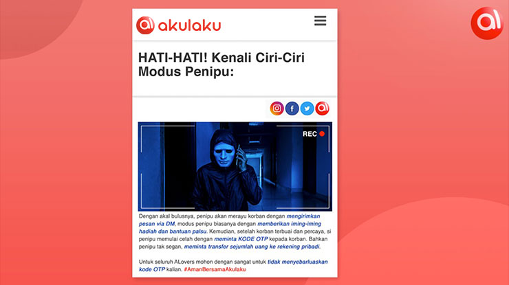 Ciri Ciri Penipuan Akulaku