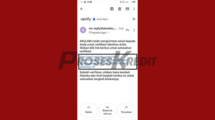 Klik Link Verifikasi