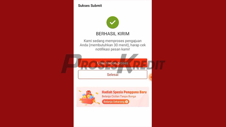 Pengajuan Limit Sedang Diproses