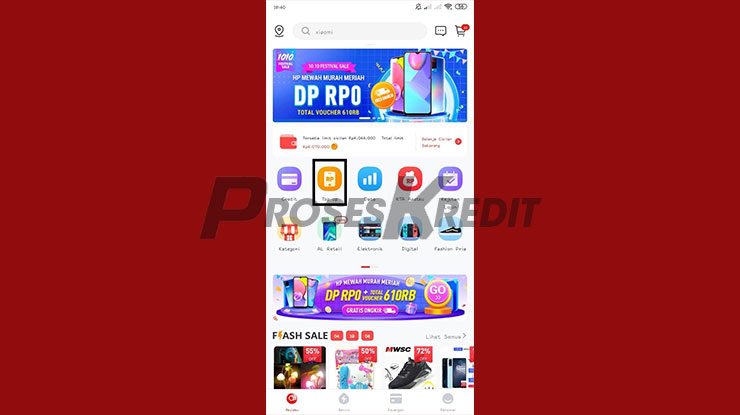 Pilih Menu Top Up 1