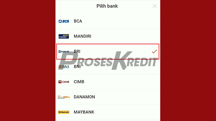 Tentukan Bank Penerima Kirim Uang via Akulaku