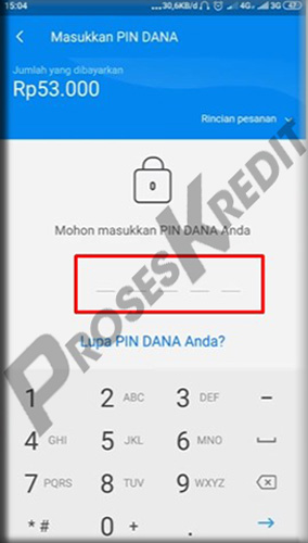 14. Masukkan PIN DANA