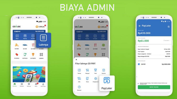 Biaya Admin Bayar Tagihan PayLater Gojek