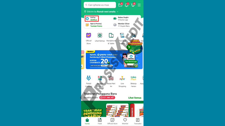 Buka Aplikasi Tokopedia