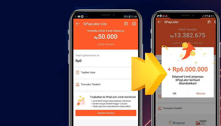 Cara Upgrade Shopee PayLater Lite ke Shopee PayLater