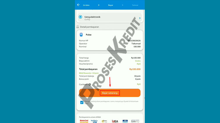 Klik Bayar Sekarang 1