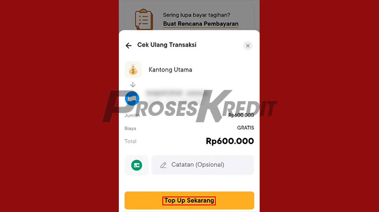 Klik Top Up Sekarang Untuk Melakukan Pencairan Pinjam Akulaku via DANA