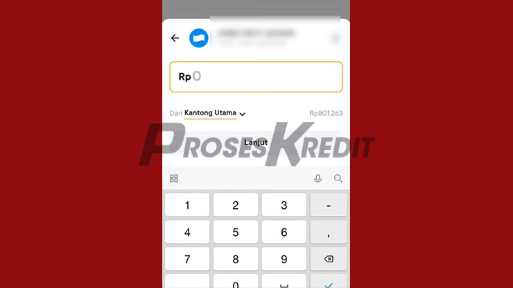 Masukkan Jumlah Transfer (Pencairan Pinjam Akulaku via DANA)
