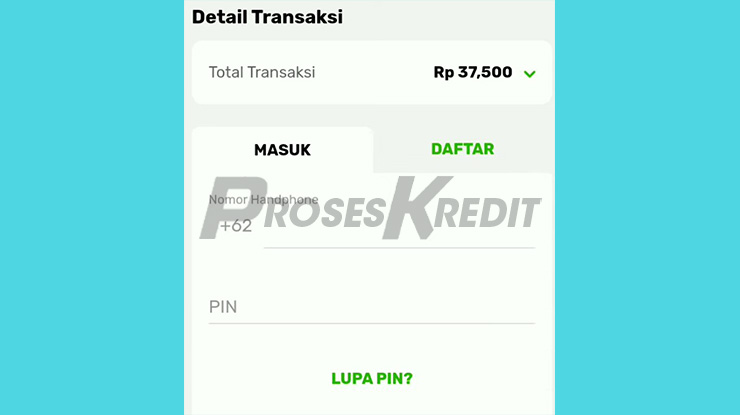 Masukkan Nomor HP PIN