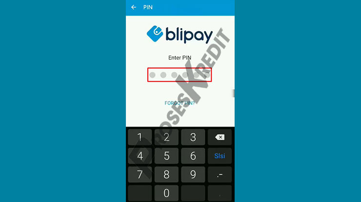 Masukkan PIN BliPay